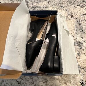 Cole Haan Black Leather Loafer Flat